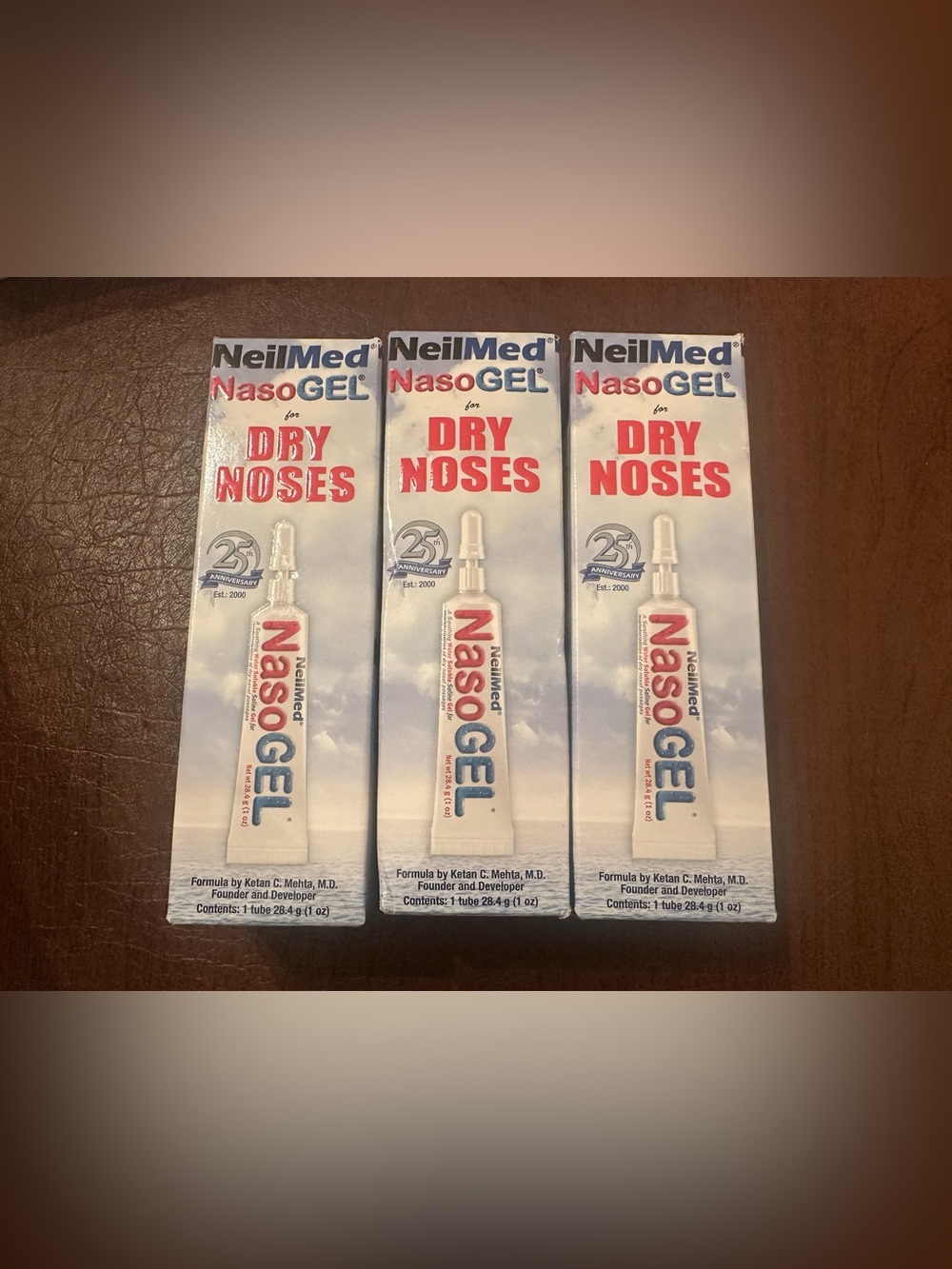 NeilMed NASOGEL Spray for Dry Noses 30ml ( 3 pack ) exp 12/2028